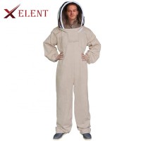 Cotton Coverall hooded beekeeping ventilated beekeepers protective clothing honey bee clothes suit for beekeepers